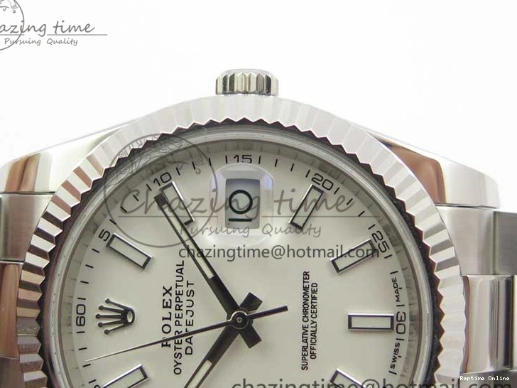 0130 DateJust 126334 SS Noob 1:1 904L Best Edition White Dial Stick Markers on Oyster Bracelet A MultiPurpose 3172